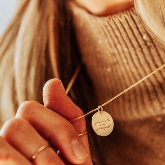 Be Still Self-Care Mantra Peace Charm Necklace - Picture 11 of 15